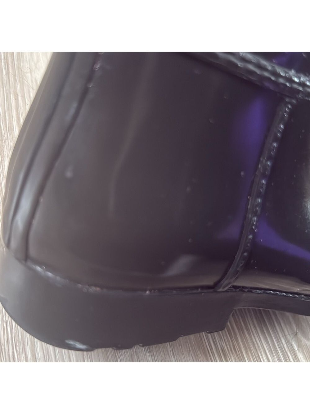 Michael Kors Waterproof Rubber Rain Boots Glossy Black Size 7 $150 - Picture 7 of 10